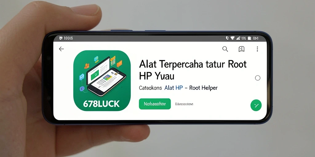 Antarmuka aplikasi 678LUCK yang memudahkan proses rooting.