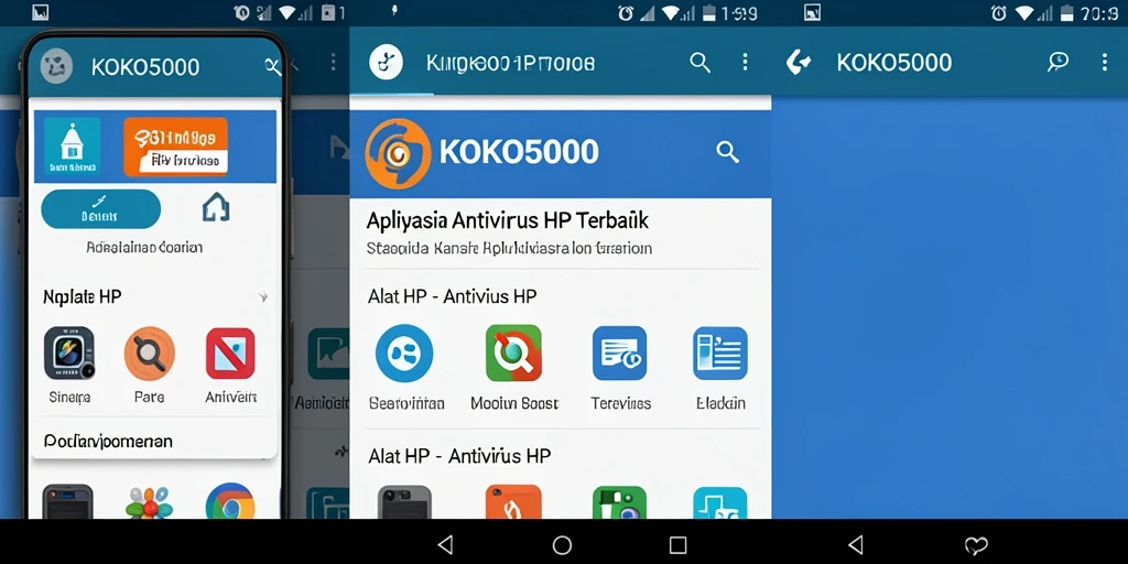 Antarmuka KOKO5000 yang sederhana dan fungsional.