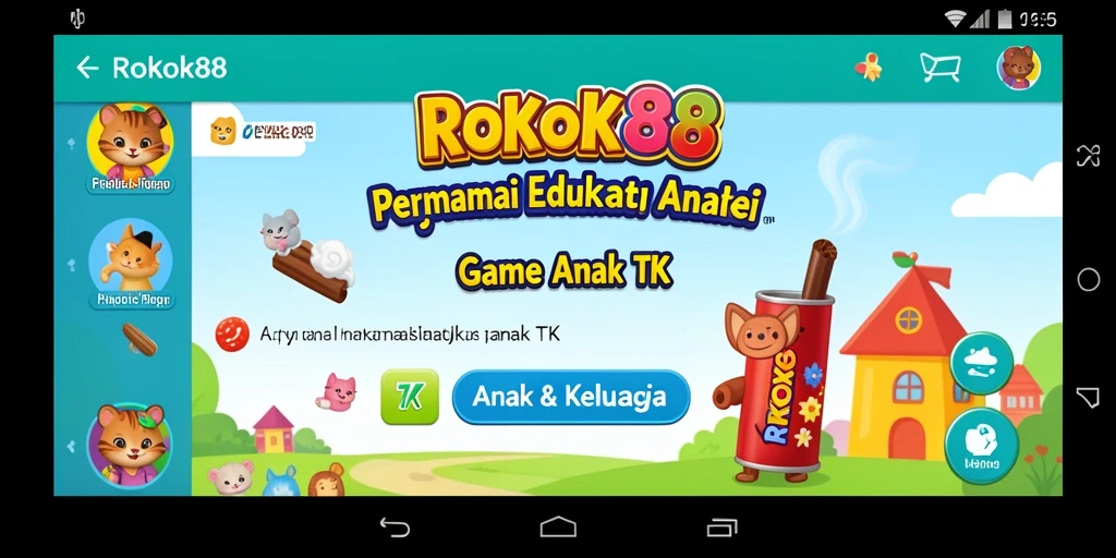 Antarmuka ROKOK88 yang menarik untuk anak-anak dalam belajar.