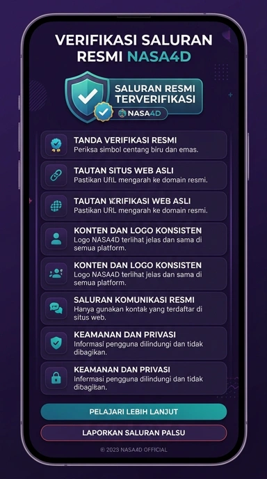 Tampilan kanal resmi nasa4d